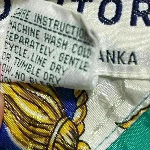 Vintage Komitor Jacket Women 18/20 Green Purple Mid Length Coat 80s,90s - Picture 9 of 15